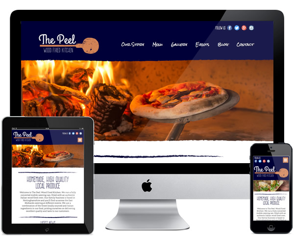 The Peel food truck WordPress website
