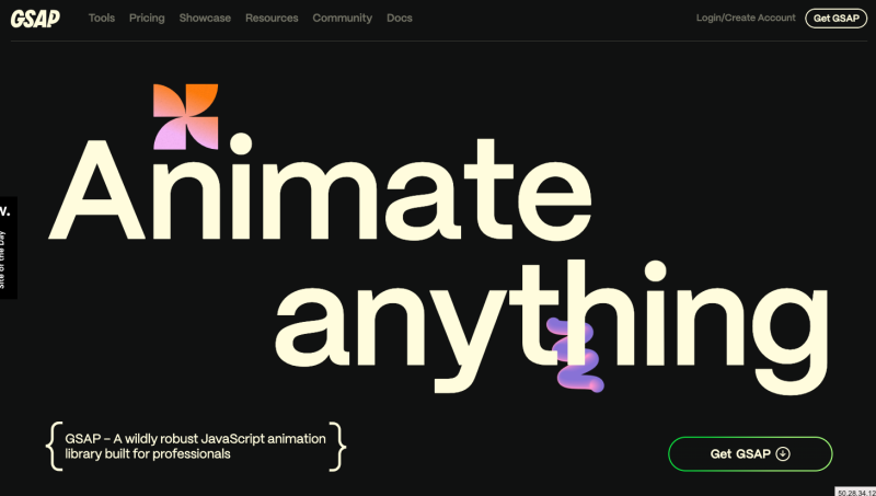 Greensock CSS/JS Animation library