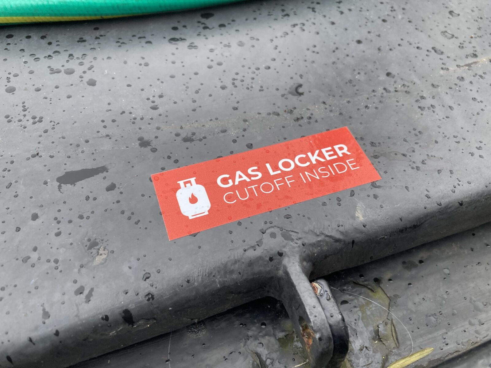 colourful Boat Safety Scheme BSS signage for narrowboat